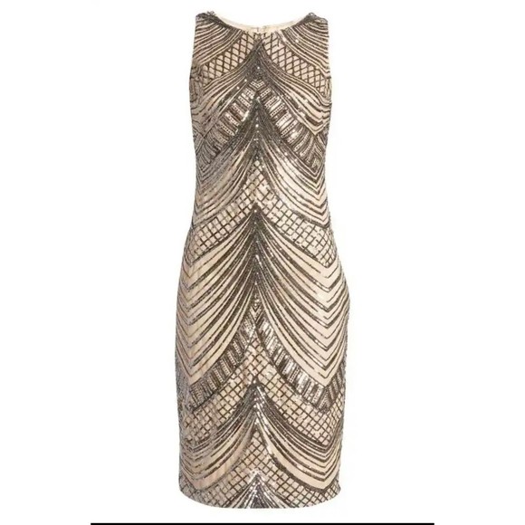 Vince Camuto Dresses & Skirts - Vince Camuto Roaring 20's Sheath Dress Women's Size 14
